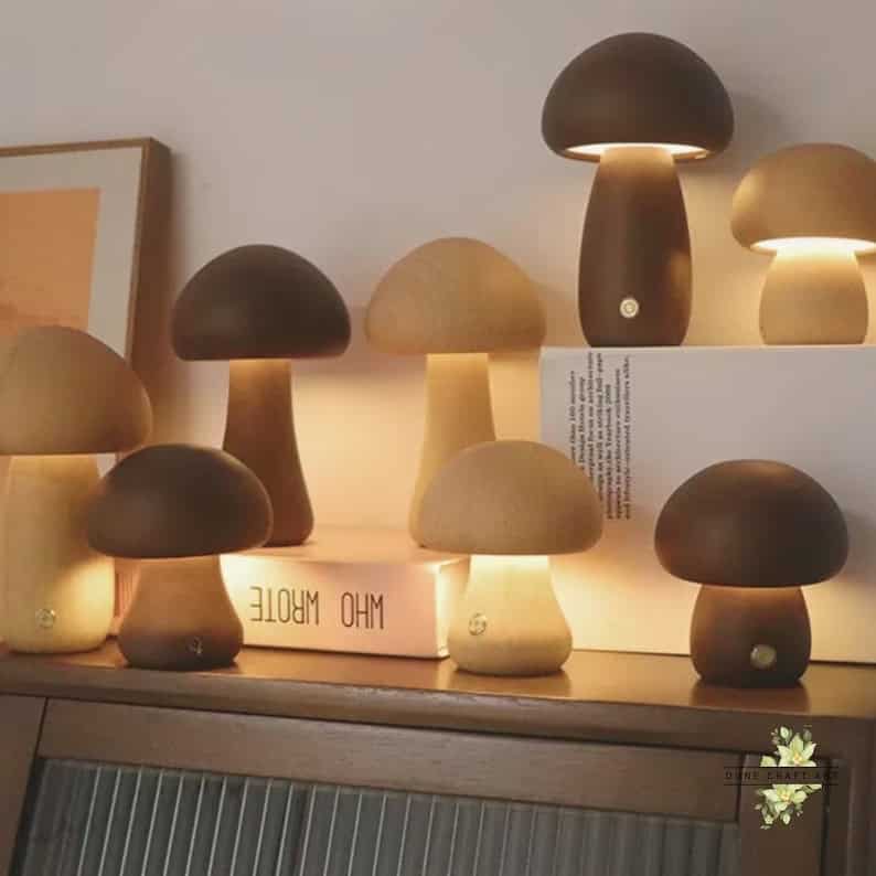 5. Mushroom Lamp Walnut 5. Mushroom Lamp Walnut
