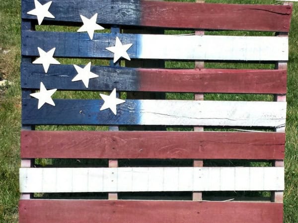 11. Turn a Pallet into a Flag 11. Turn a Pallet into a Flag