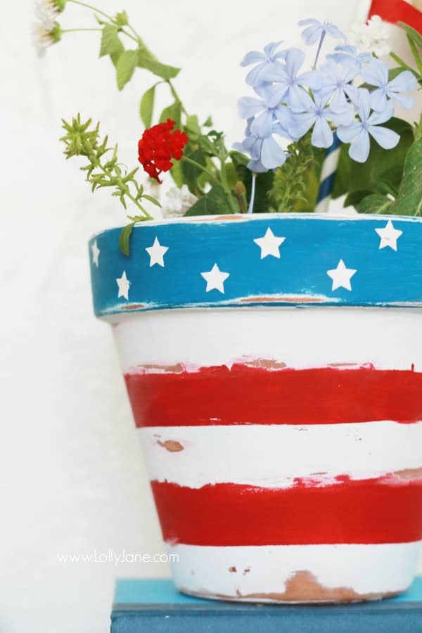 15. Stars and Stripes Flower Pot 15. Stars and Stripes Flower Pot