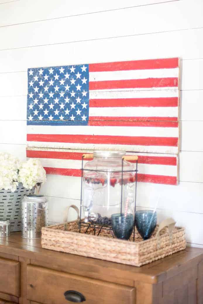 3. Rustic Pallet Wood American Flag Wall Art 3. Rustic Pallet Wood American Flag Wall Art