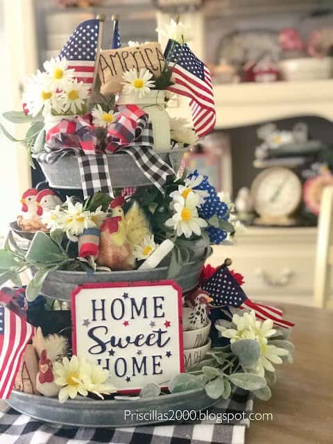 4. Red, White, and Blue in the Tiered Tray 4. Red, White, and Blue in the Tiered Tray