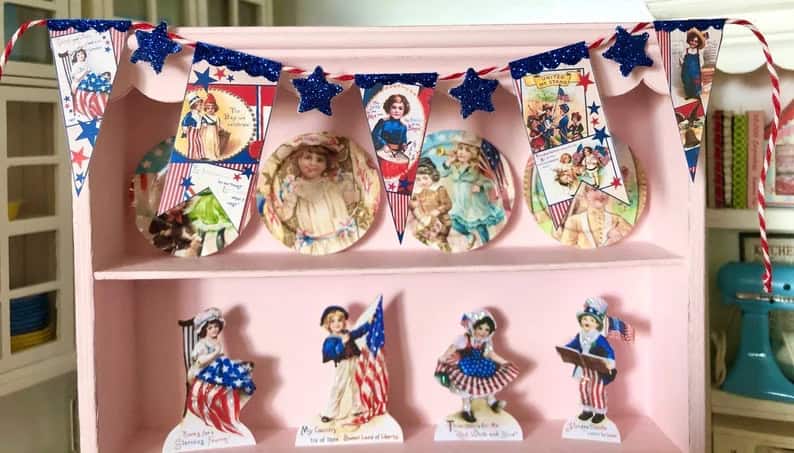 10. Vintage Style Retro Hanging Garland 10. Vintage Style Retro Hanging Garland