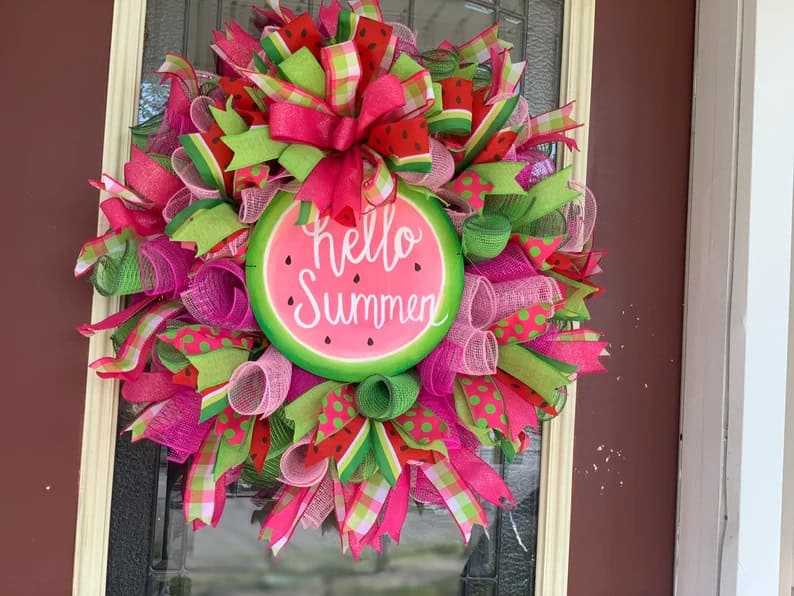 5. Watermelon wreath 5. Watermelon wreath