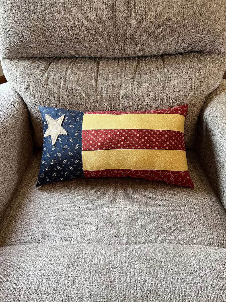 14. 4th of July Flag Pillow 14. 4th of July Flag Pillow