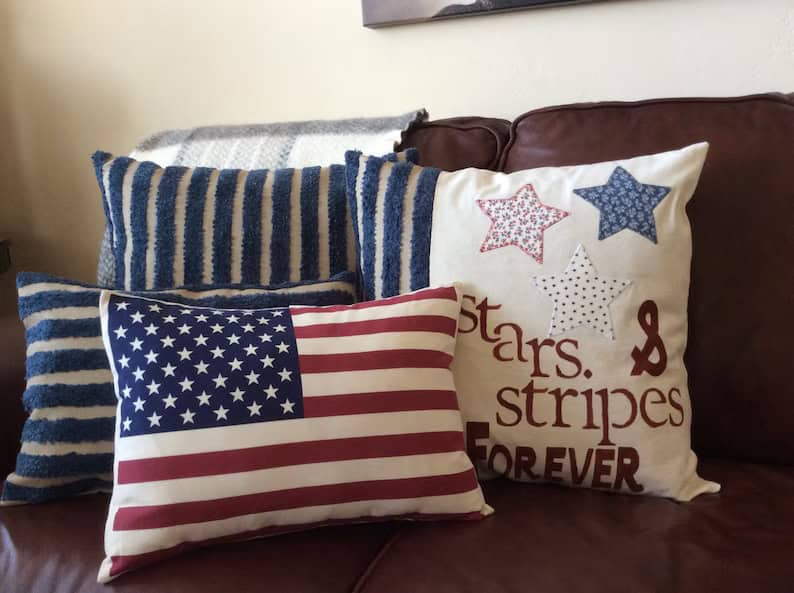 3. American Flag Pillow Cover 3. American Flag Pillow Cover