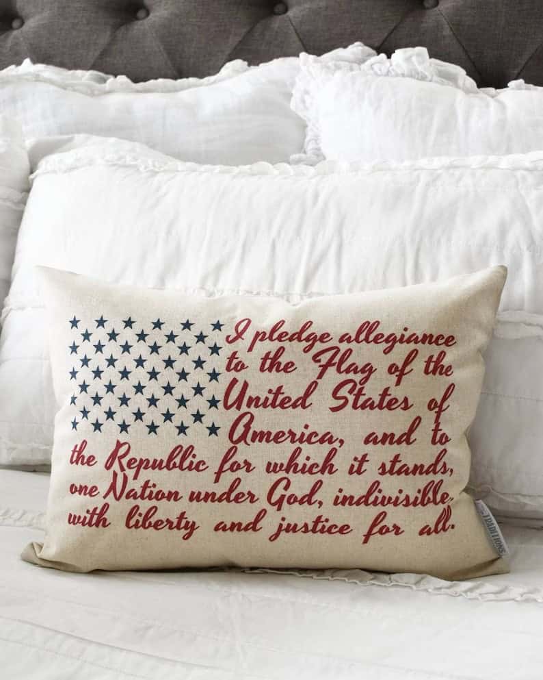9. Patriotic pillow cover 9. Patriotic pillow cover