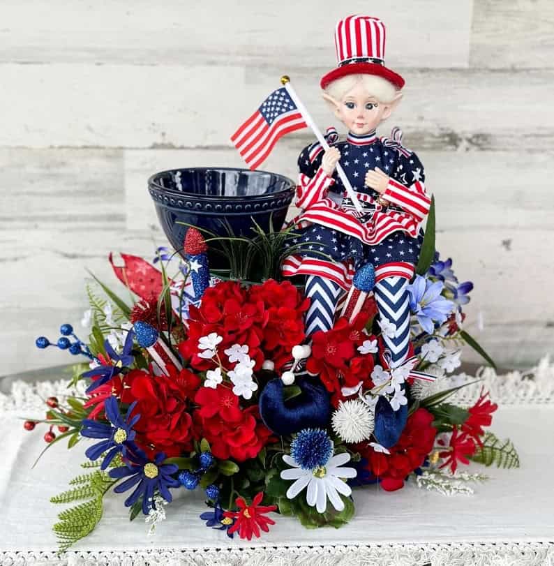 1. Patriotic centerpiece