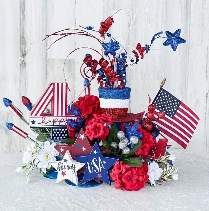 13. Patriotic centerpiece
