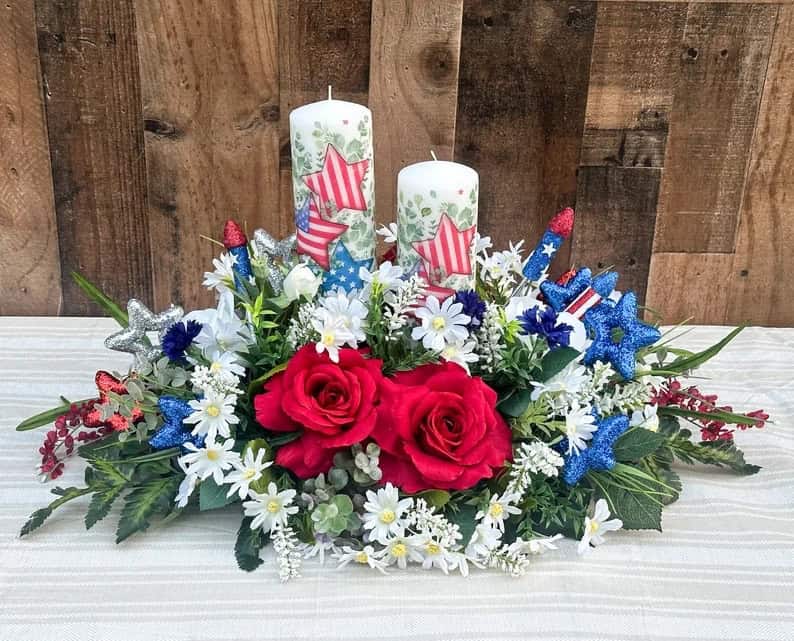 14. Patriotic centerpiece