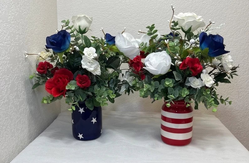 6. Patriotic Jar Arrangement