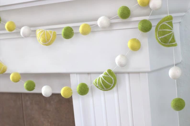 13. Lemon & Lime Felt Garland 13. Lemon & Lime Felt Garland