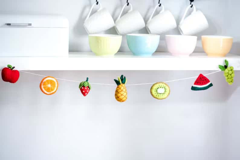 5. Felt Fruits Garland 5. Felt Fruits Garland
