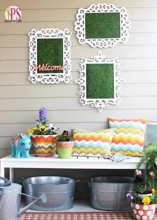 Fabric Decoupaged Clay Pots Fabric Decoupaged Clay Pots