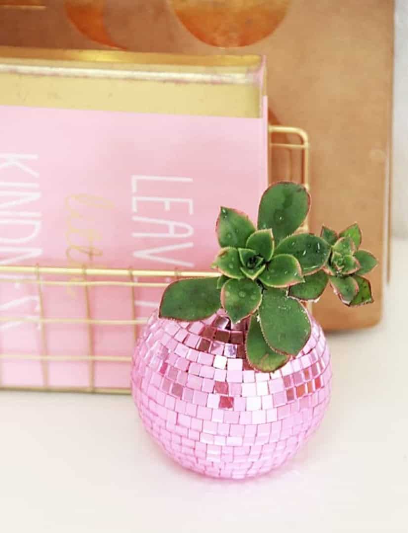 Disco Ball Planter Disco Ball Planter