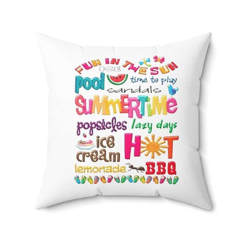 11. Summer Words Pillow 11. Summer Words Pillow