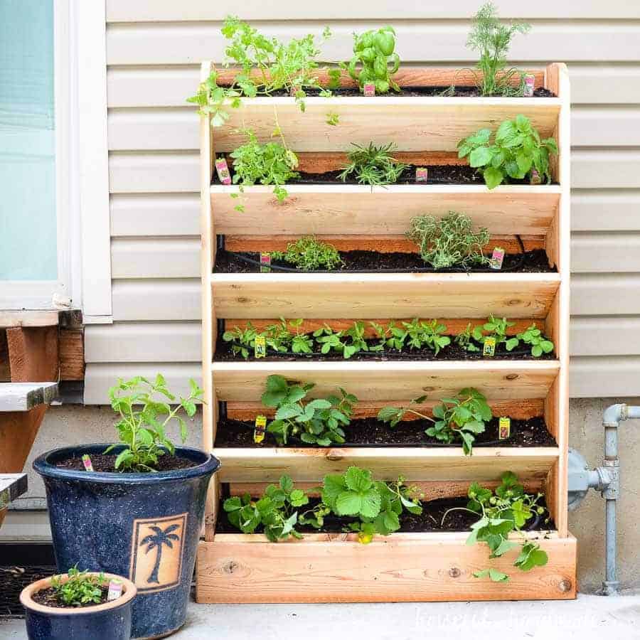 10. DIY vertical garden with drip watering system 10. DIY vertical garden with drip watering system