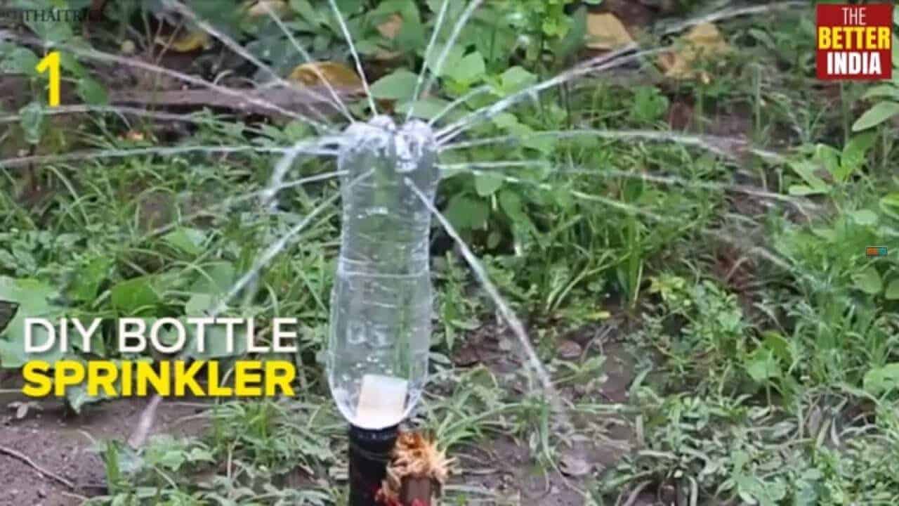 4. DIY bottle lawn sprinkler 4. DIY bottle lawn sprinkler