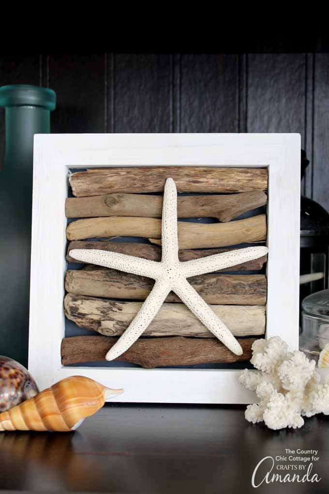 Driftwood and Starfish Art Driftwood and Starfish Art