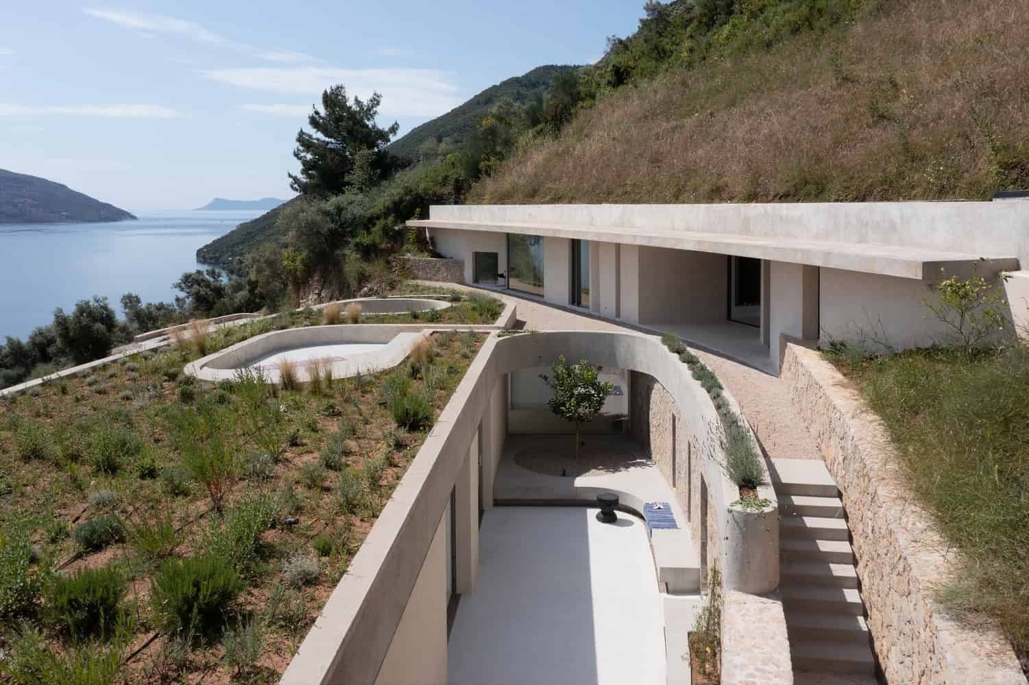 THYTA House: A Sustainable Mountain Retreat in Lefkada, Greece THYTA House: A Sustainable Mountain Retreat in Lefkada, Greece