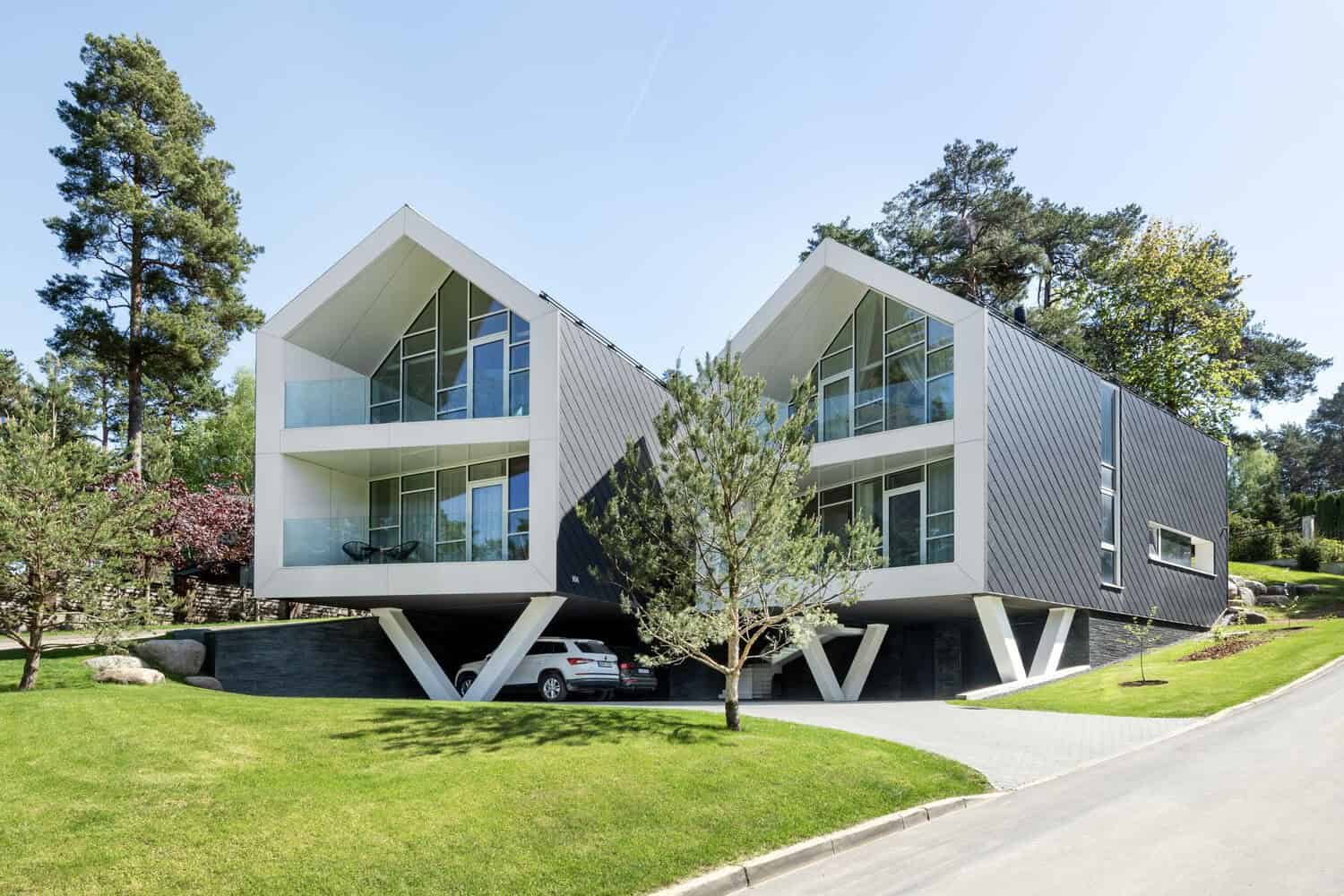 Twin House by ArchLAB Studio: A Pine Grove-Inspired Retreat in Vilnius Twin House by ArchLAB Studio: A Pine Grove-Inspired Retreat in Vilnius