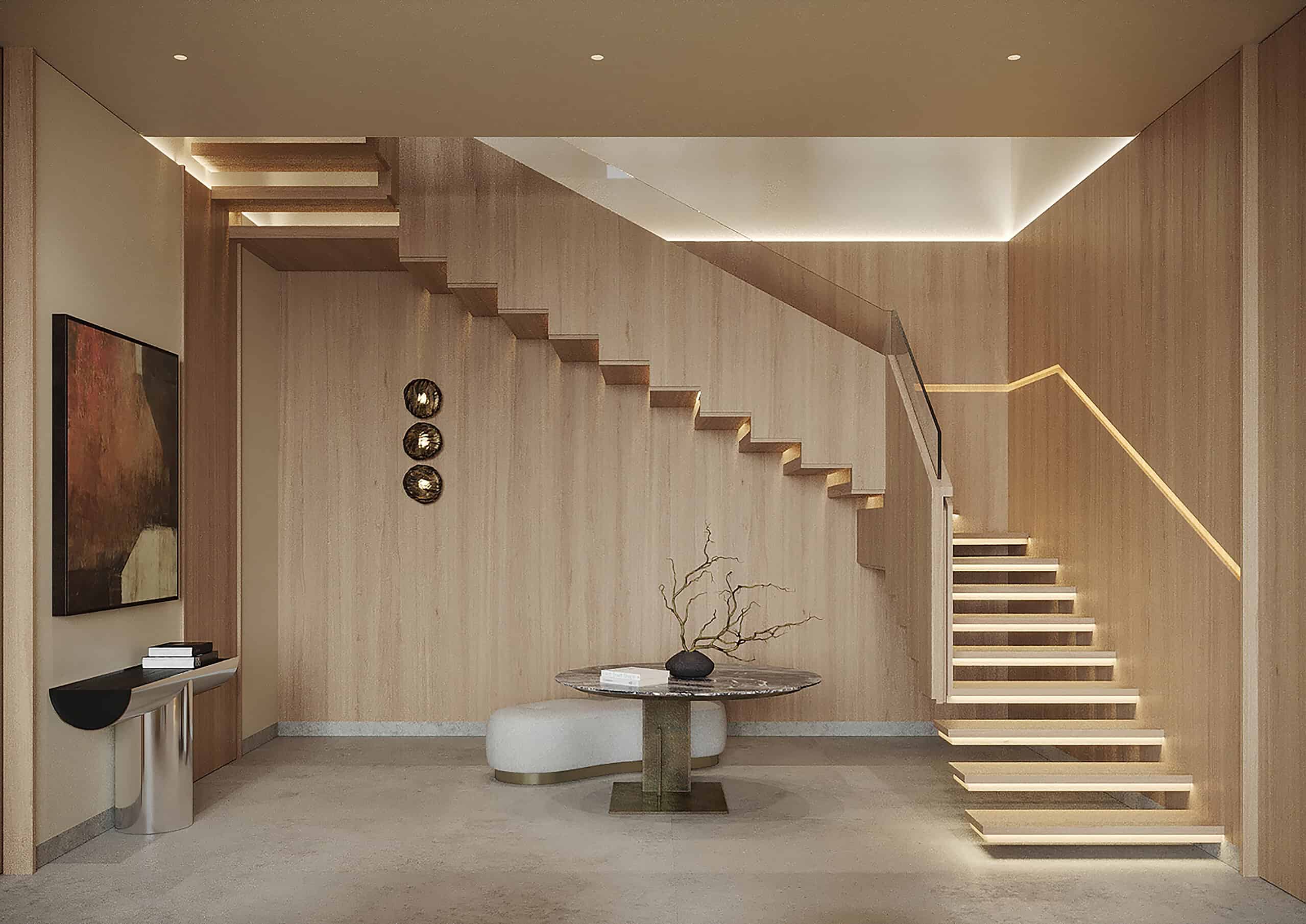 Two-Level Apartment in Moscow by Kerimov Architects: A Study in Warm Minimalism Two-Level Apartment in Moscow by Kerimov Architects: A Study in Warm Minimalism