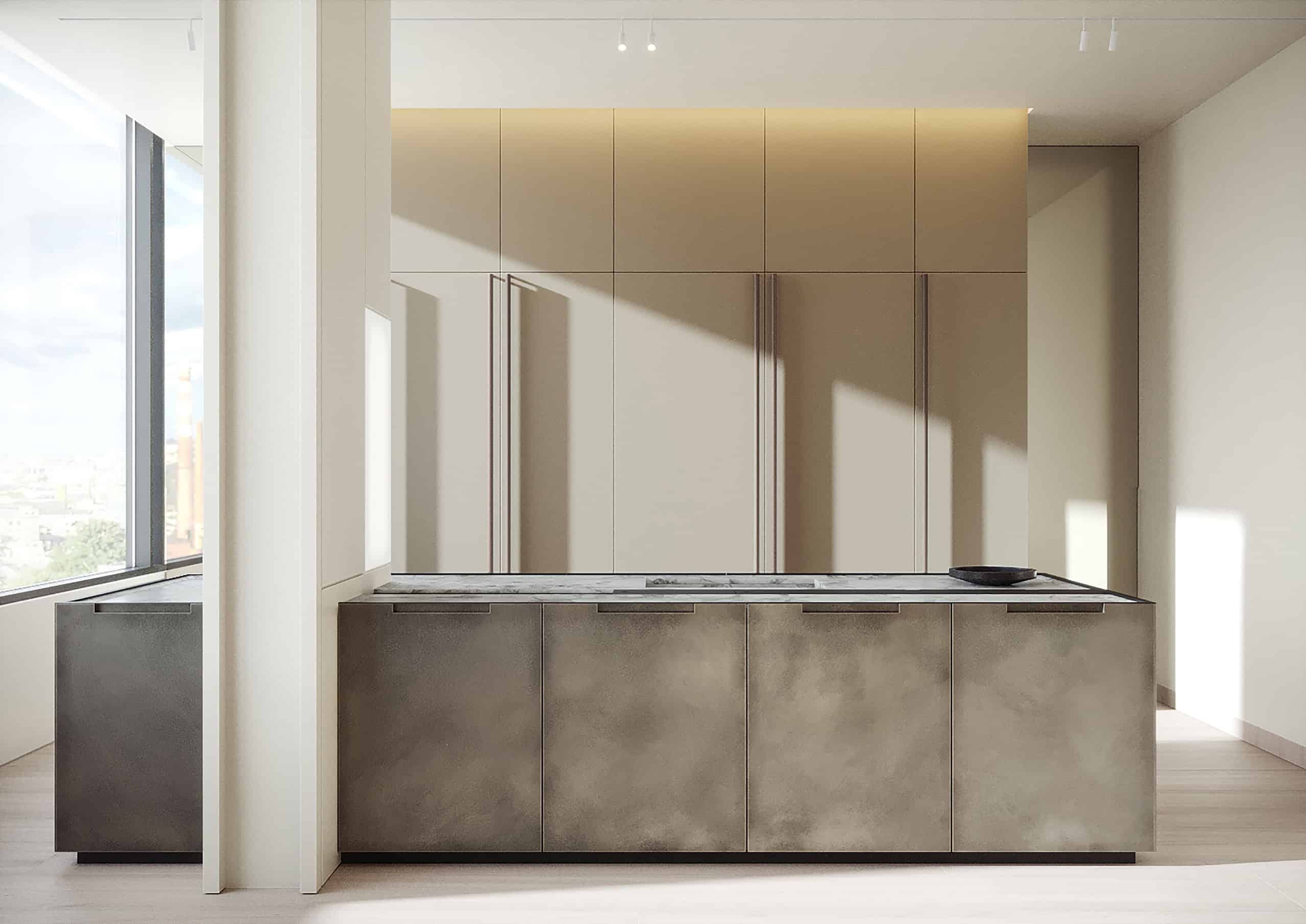 Two-Level Apartment in Moscow by Kerimov Architects: A Study in Warm Minimalism Two-Level Apartment in Moscow by Kerimov Architects: A Study in Warm Minimalism