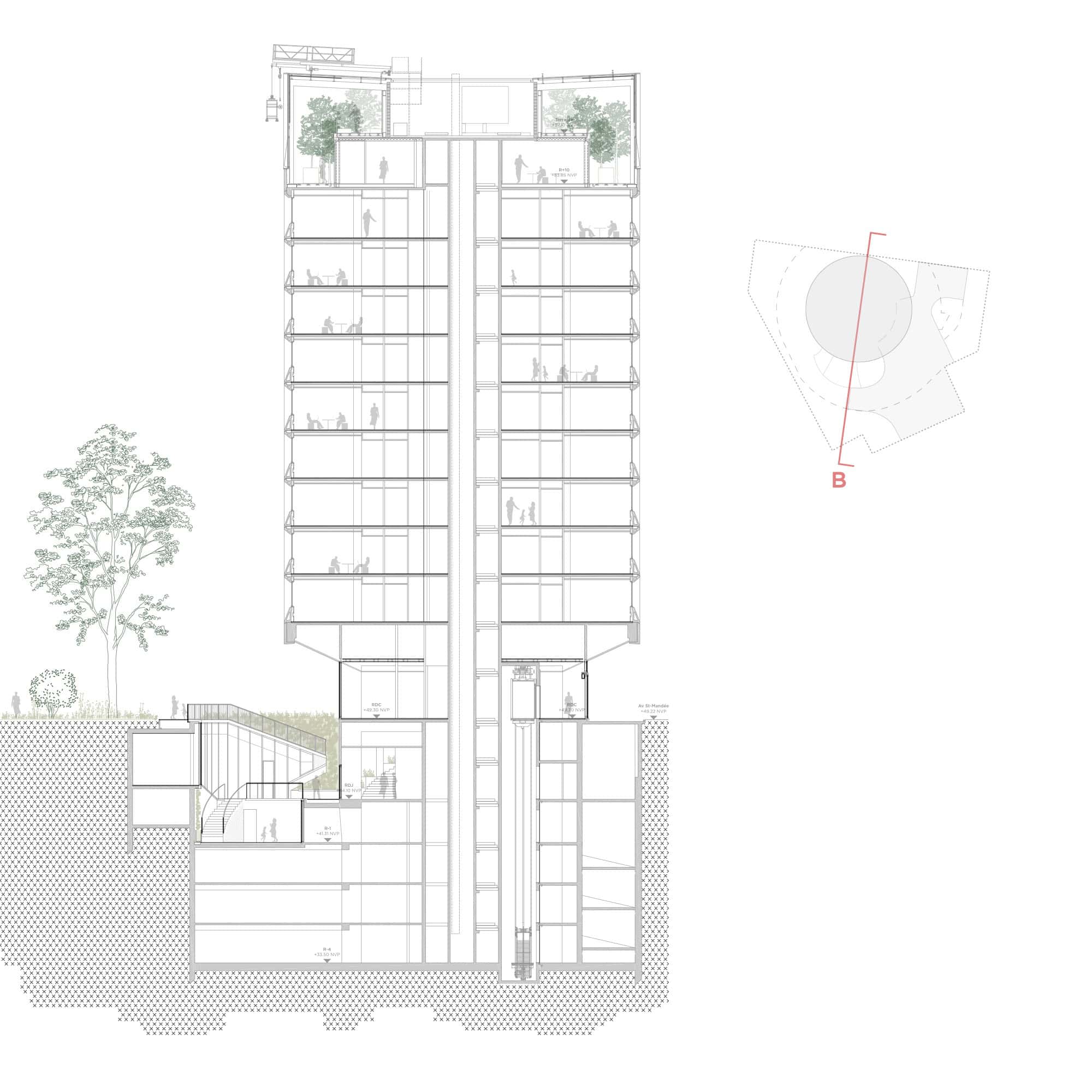 Racine Tower: A Sustainable Transformation by Maud Caubet Architectes