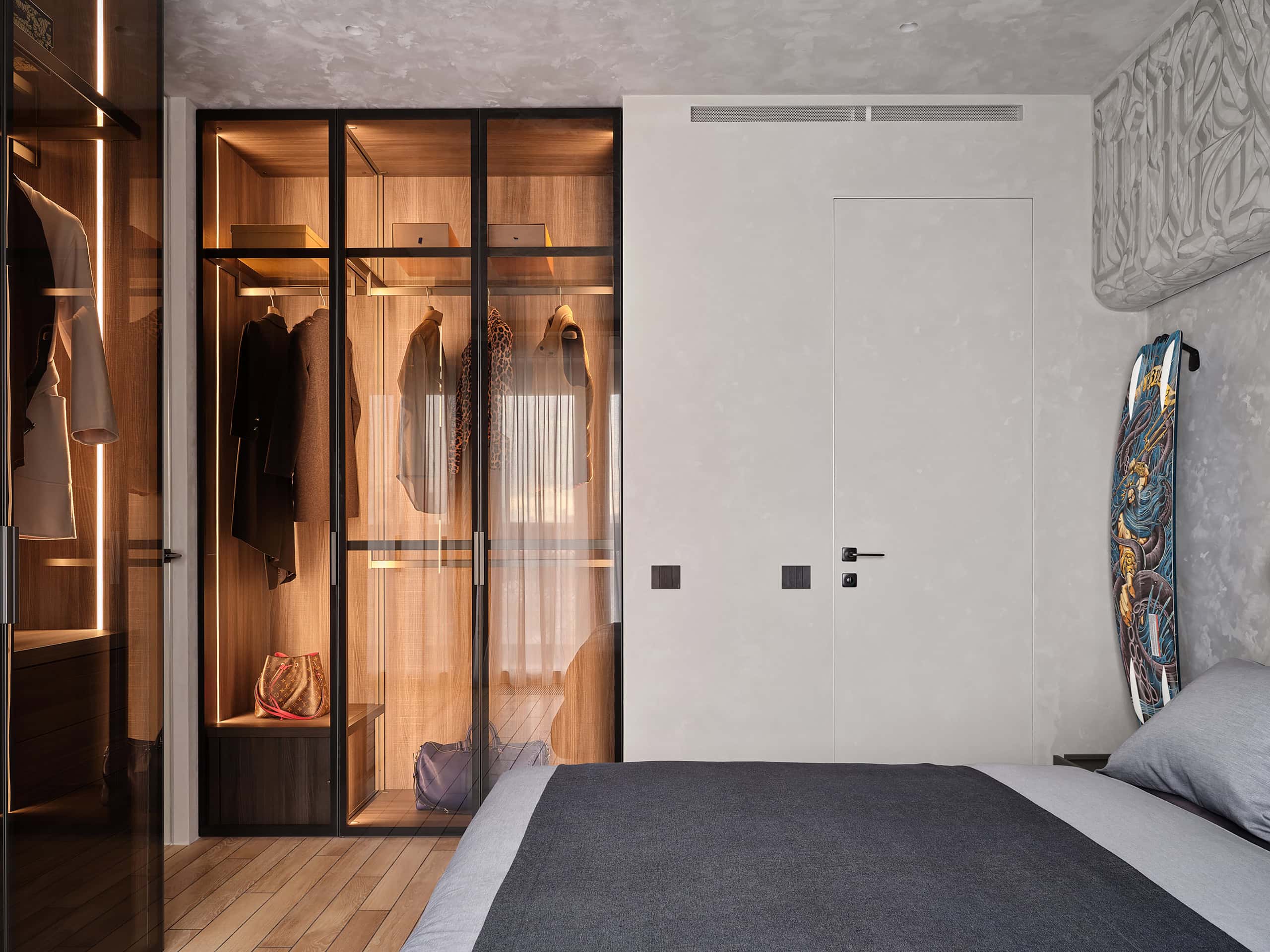 Tough Character Apartment — View 24 Tough Character Apartment — interior view 24, bathroom vanity and storage