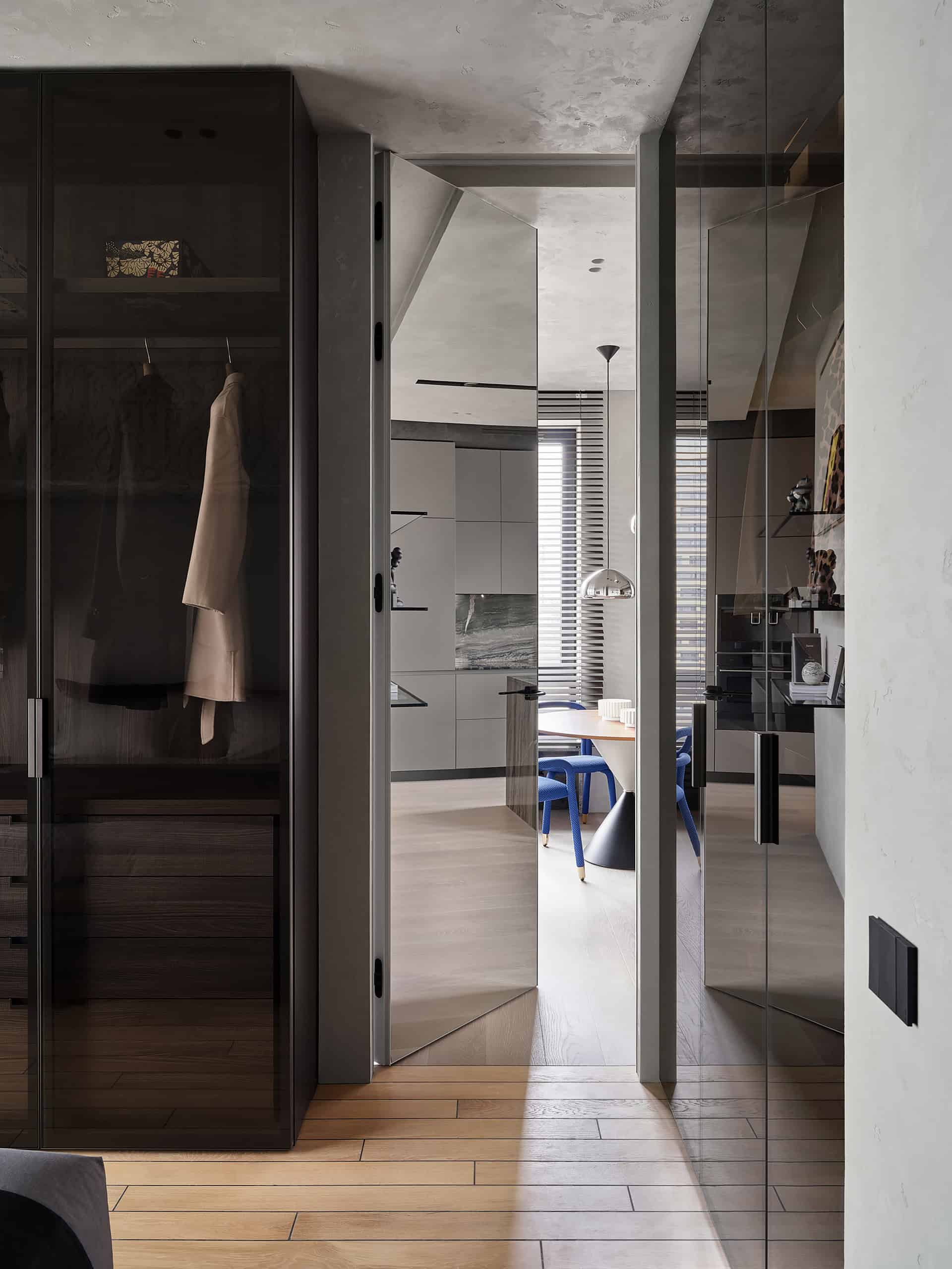 Tough Character Apartment — View 25 Tough Character Apartment — portrait interior view 25, cabinetry and artwork