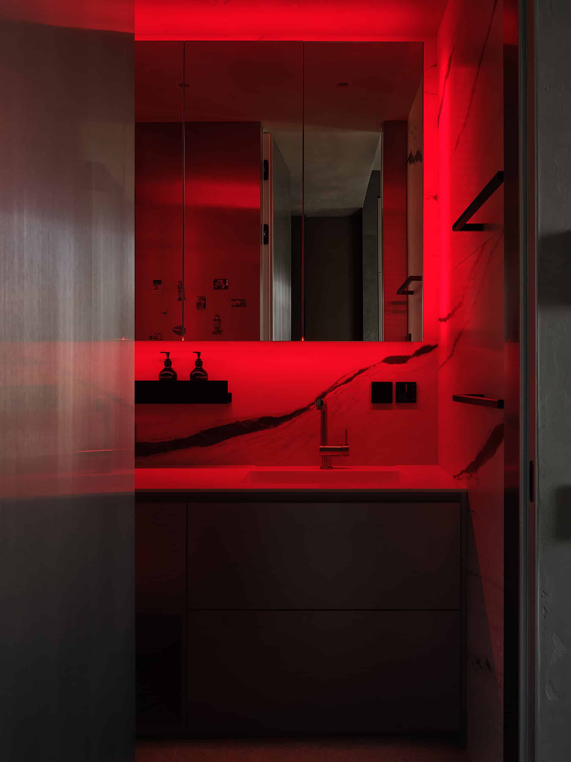 Tough Character Apartment — View 45 Tough Character Apartment — portrait interior view 45, hallway mirror