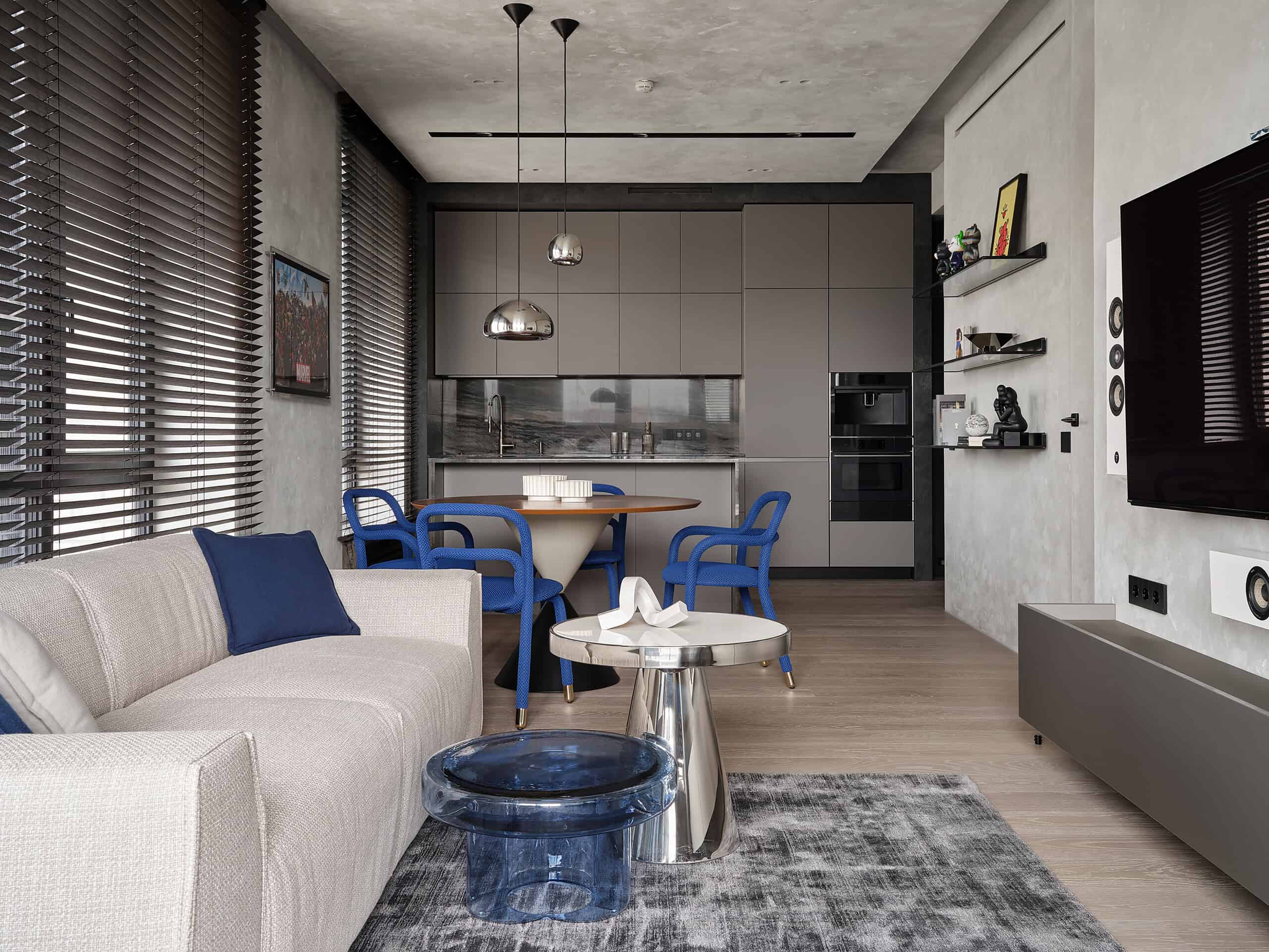 Tough Character Apartment — View 07 Tough Character Apartment — interior view 07, kitchen–island composition