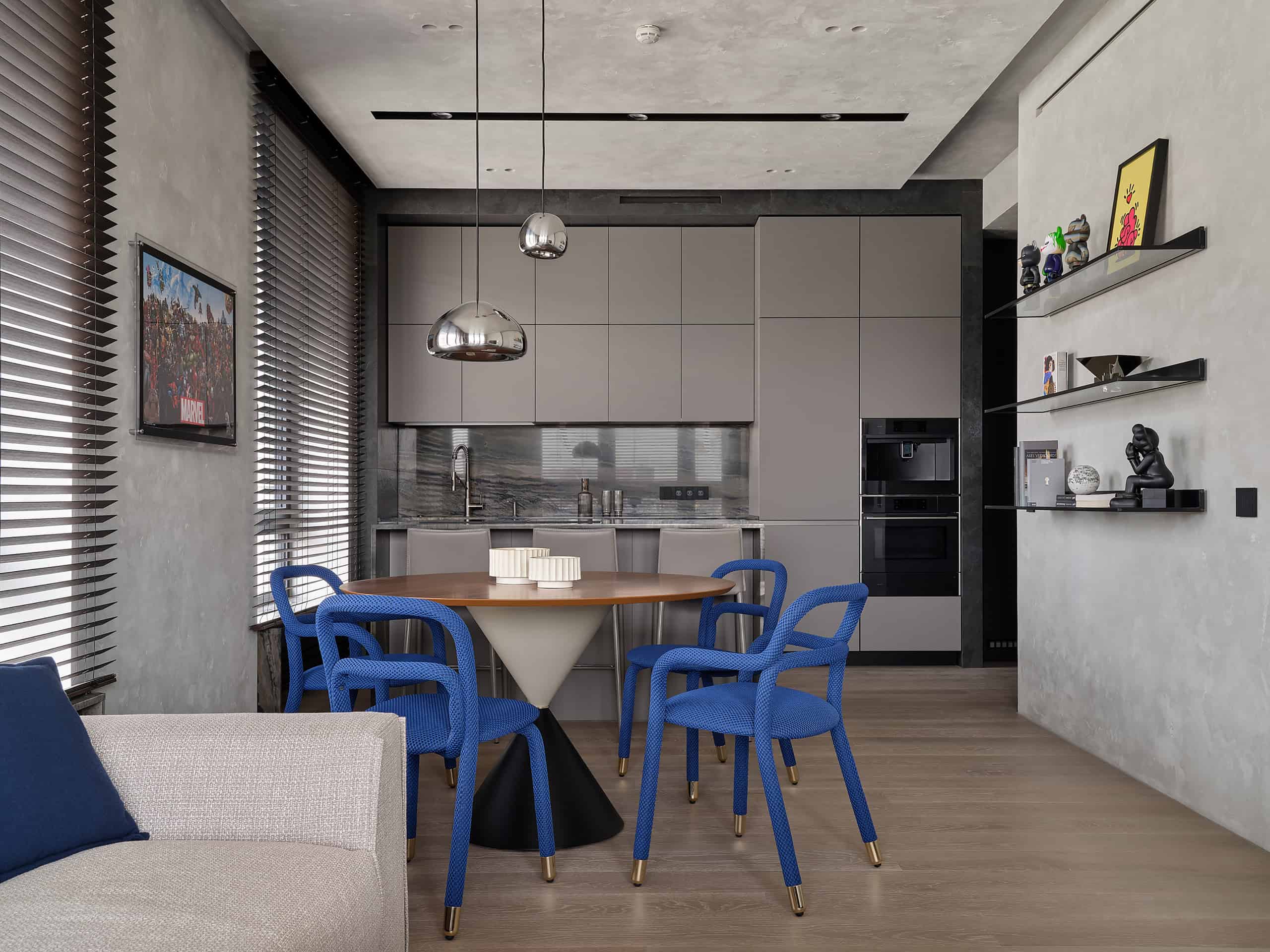 Tough Character Apartment — View 08 Tough Character Apartment — interior view 08, hallway mirror and console