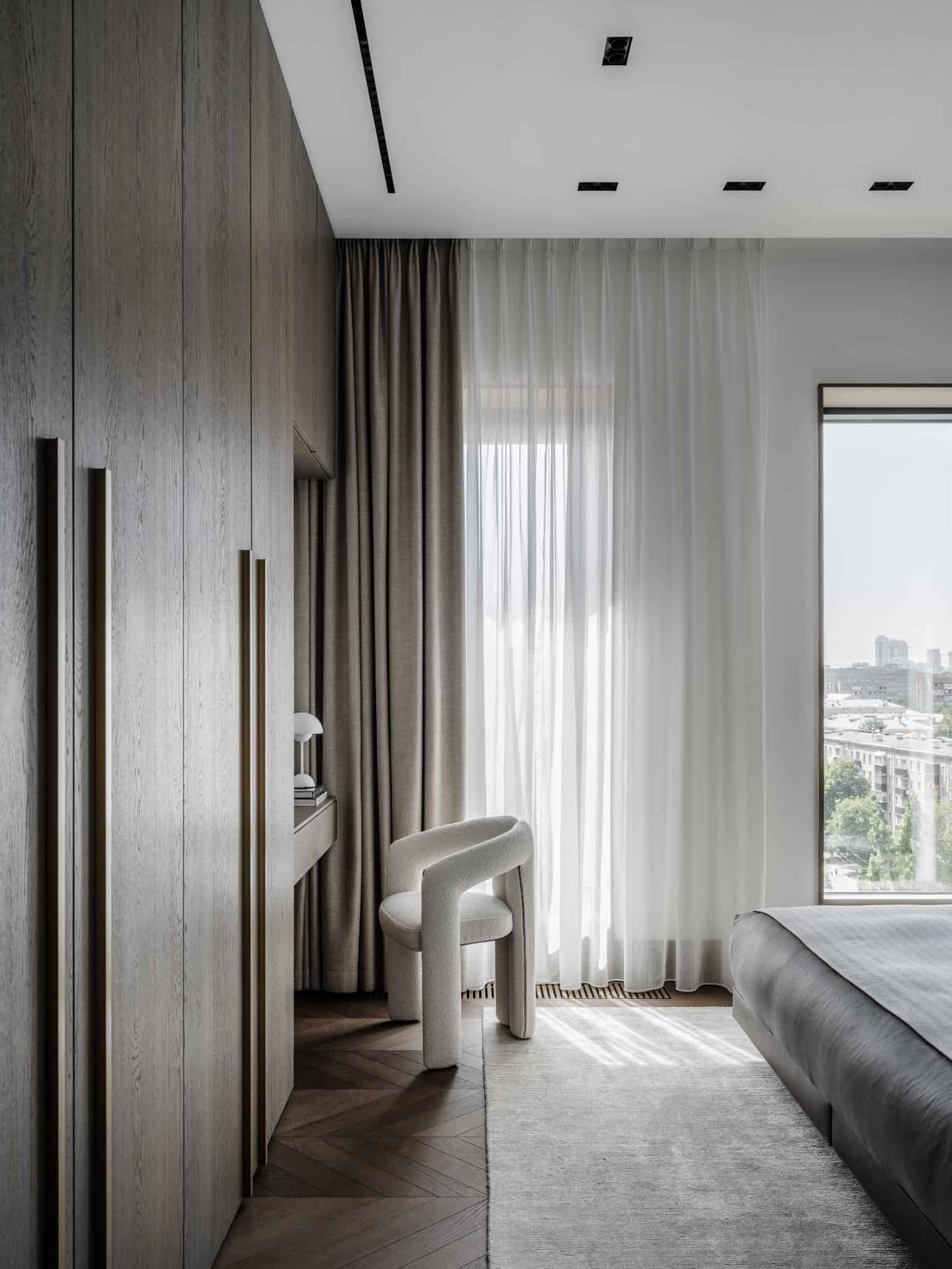 Bedroom Dressing Corner With White Chair Bedroom dressing corner with white chair.