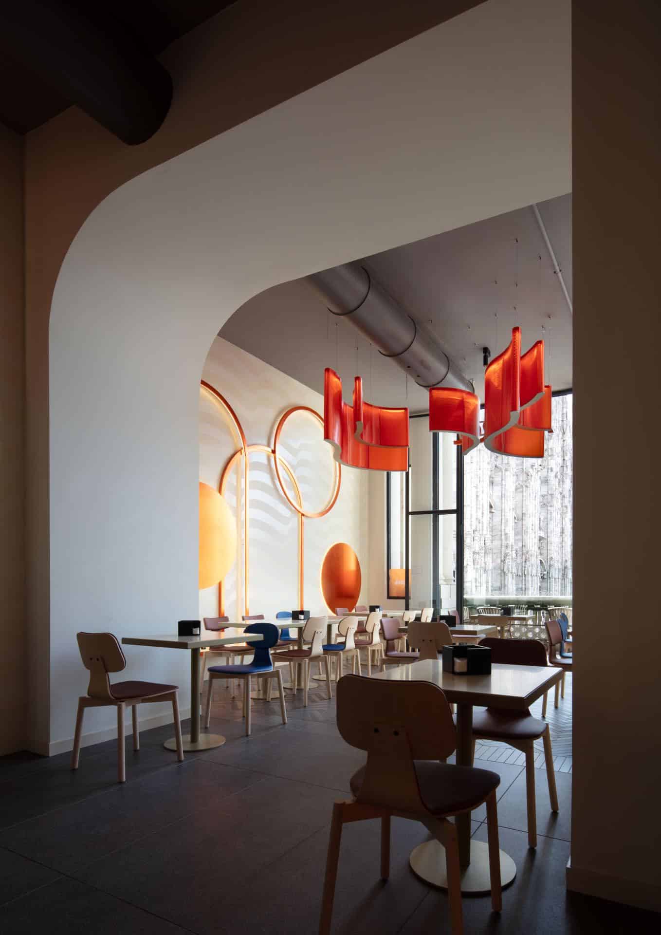 Terrazza Aperol Milano Arches And Orange Lighting Terrazza Aperol Milano Arches And Orange Lighting