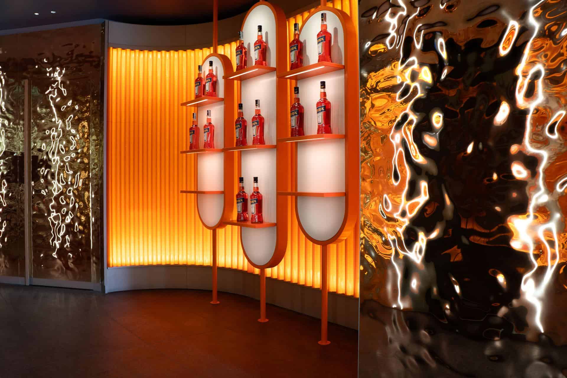 Terrazza Aperol Milano Orange Display Wall Terrazza Aperol Milano Orange Display Wall