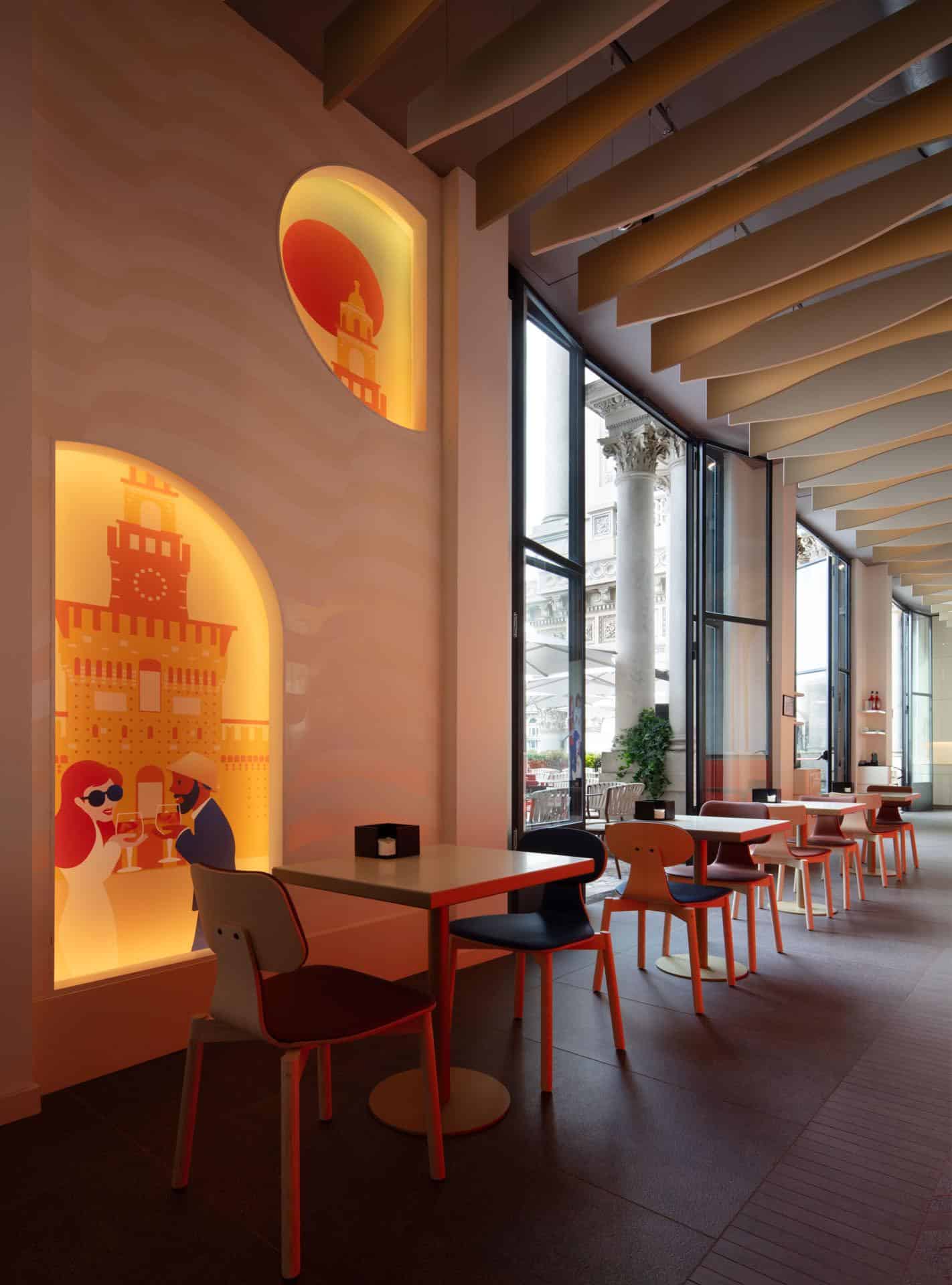 Terrazza Aperol Milano Window Illustration Detail Terrazza Aperol Milano Window Illustration Detail