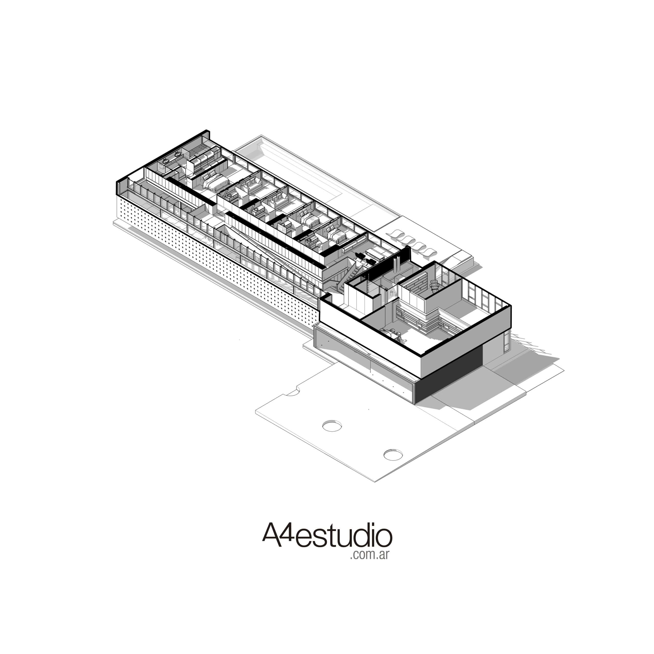 Pacheco House by A4estudio: Elevated Living Overlooking the Green