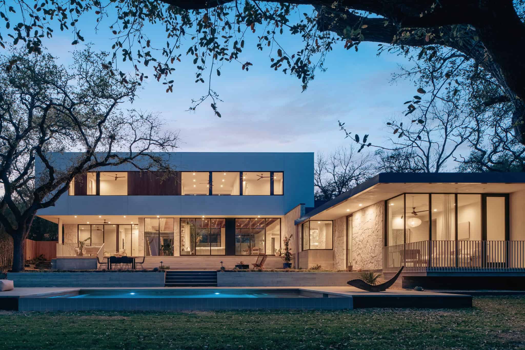 Casa Solis Daytime Exterior Front View Full front façade of Casa Solis under daylight with clean modern lines.