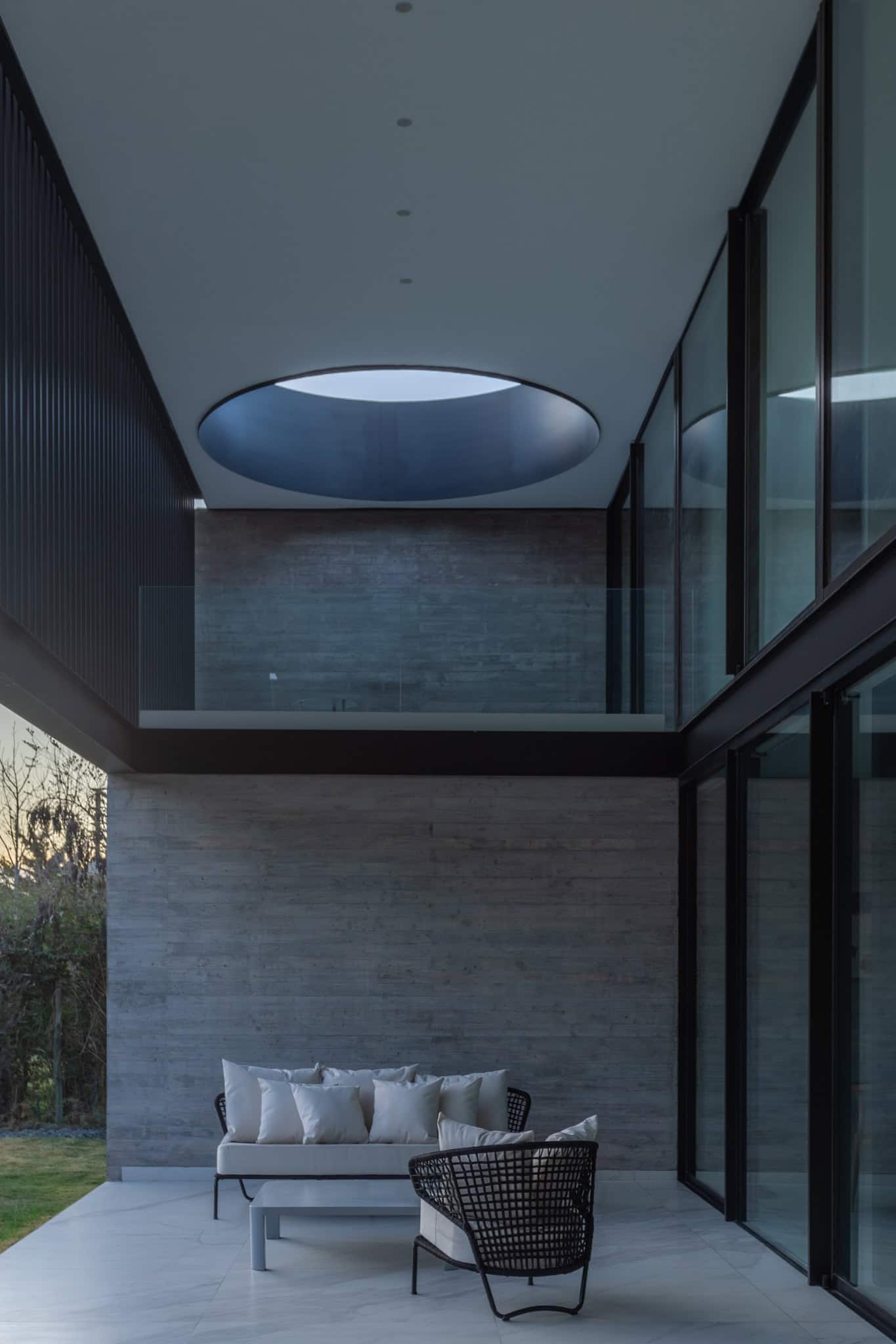 Double Height Courtyard Skylight A4Estudio Casa EE by A4estudio - Double height courtyard skylight a4estudio