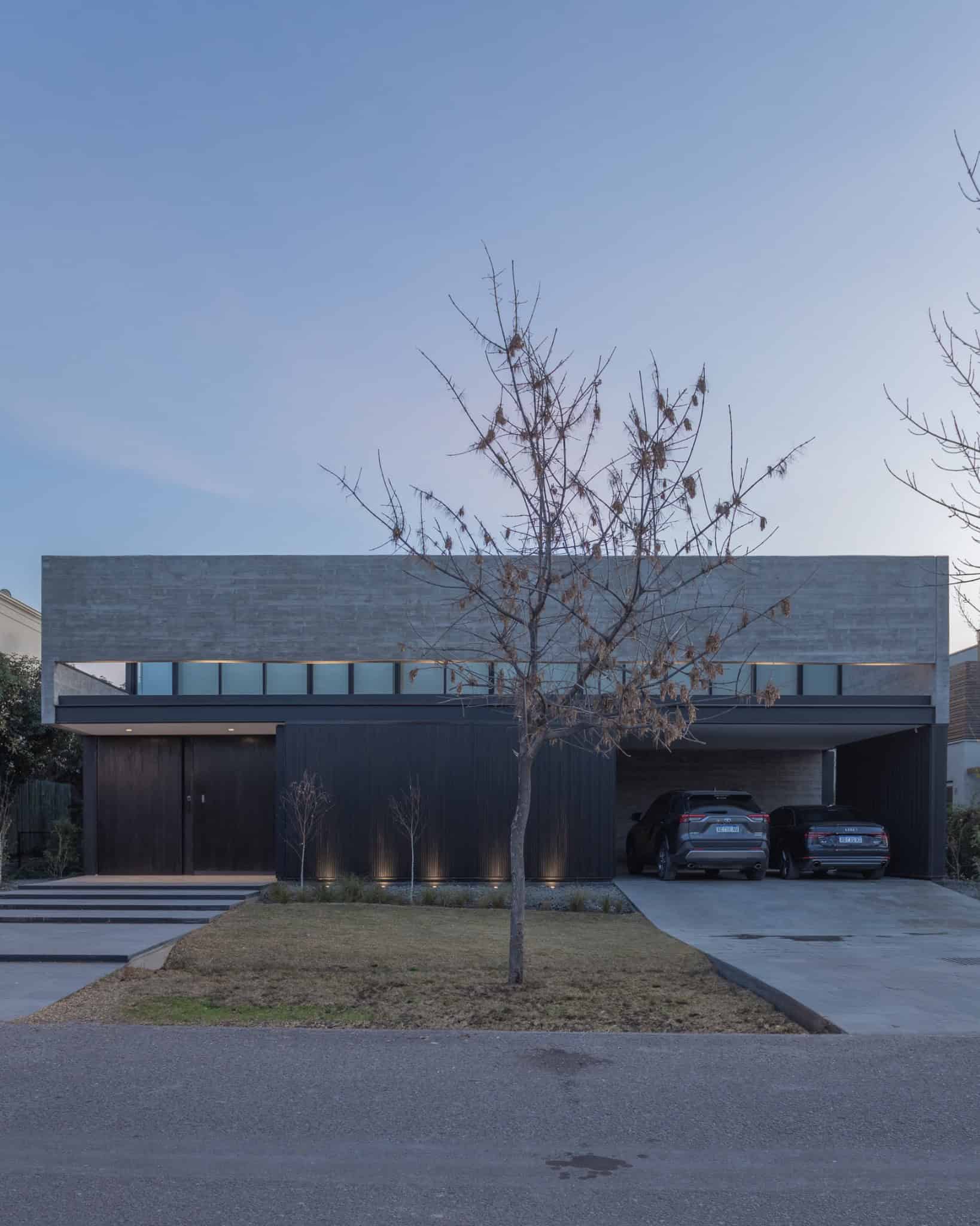 Front Elevation Minimalist House A4Estudio Casa EE by A4estudio - Front elevation minimalist house a4estudio