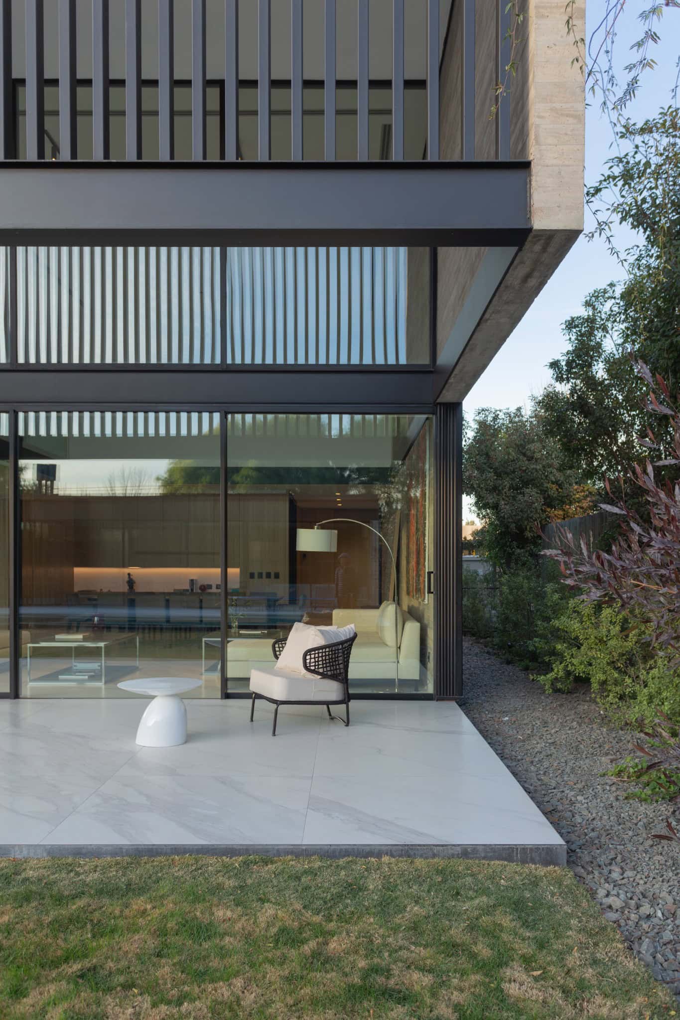 Garden Terrace Seating Modern Home A4Estudio Casa EE by A4estudio - Garden terrace seating modern home a4estudio