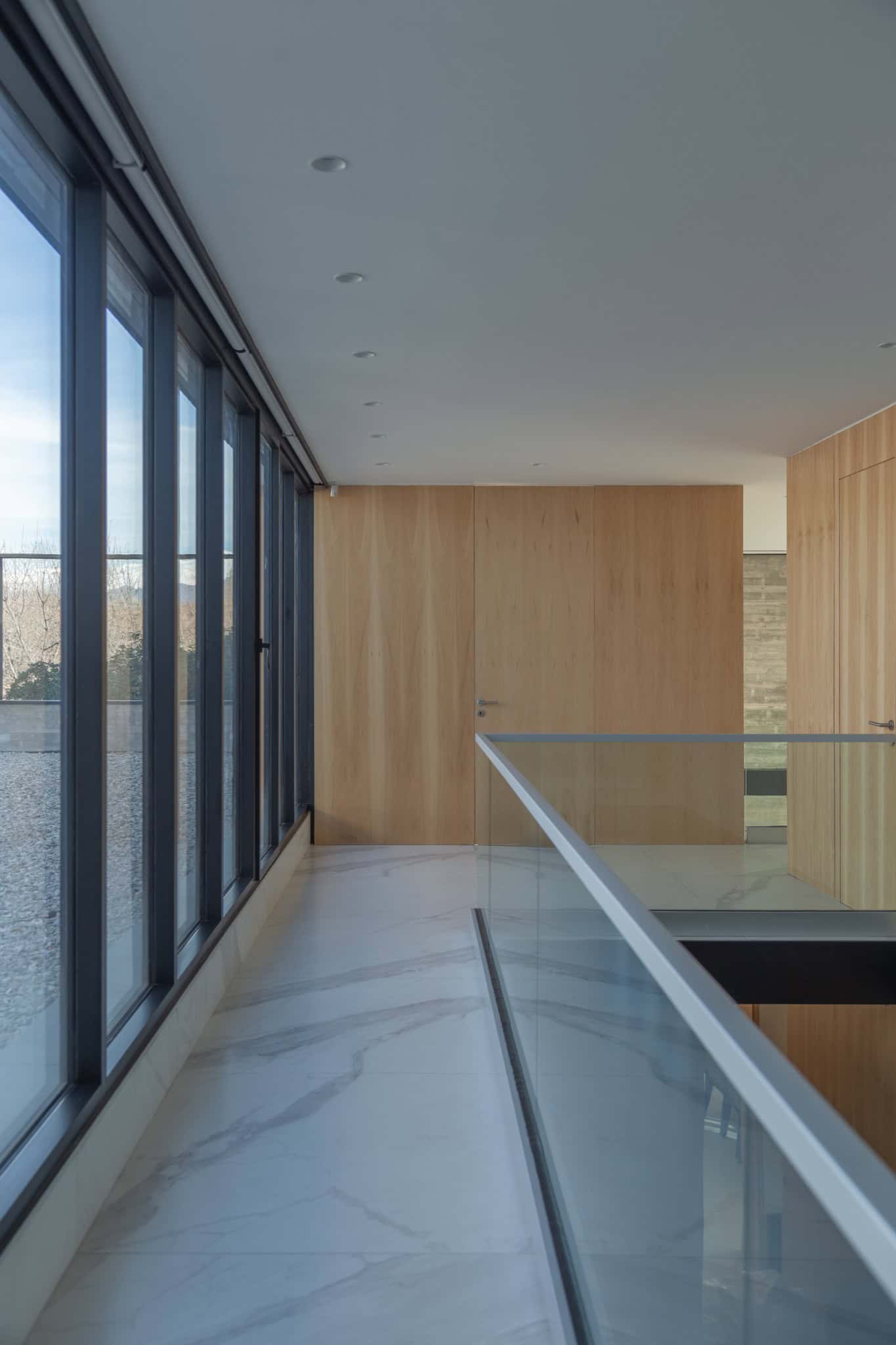 Minimalist Corridor Wooden Doors A4Estudio Casa EE by A4estudio - Minimalist corridor wooden doors a4estudio