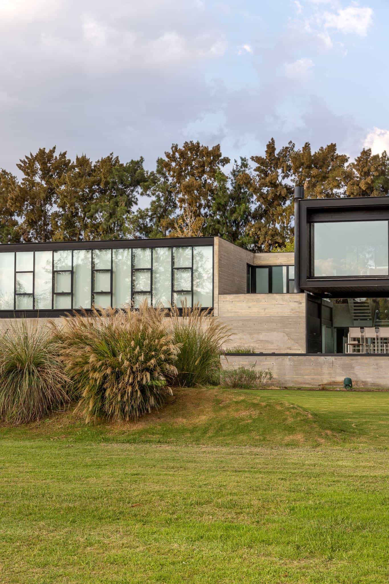 Pacheco House Landscape and Lower Terrace Landscape view showing lower garden level and rear elevation of Pacheco House.