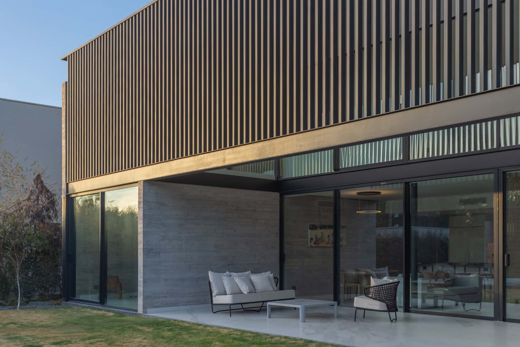 Terrace Lounge Furniture Minimalist Home A4Estudio Casa EE by A4estudio - Terrace lounge furniture minimalist home a4estudio