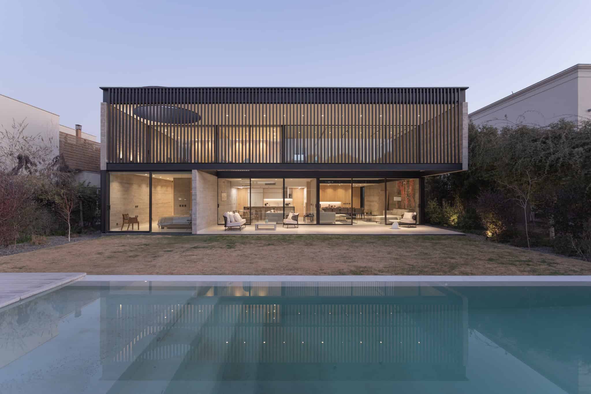 Twilight Living Room And Kitchen A4Estudio Casa EE by A4estudio - Twilight living room and kitchen a4estudio