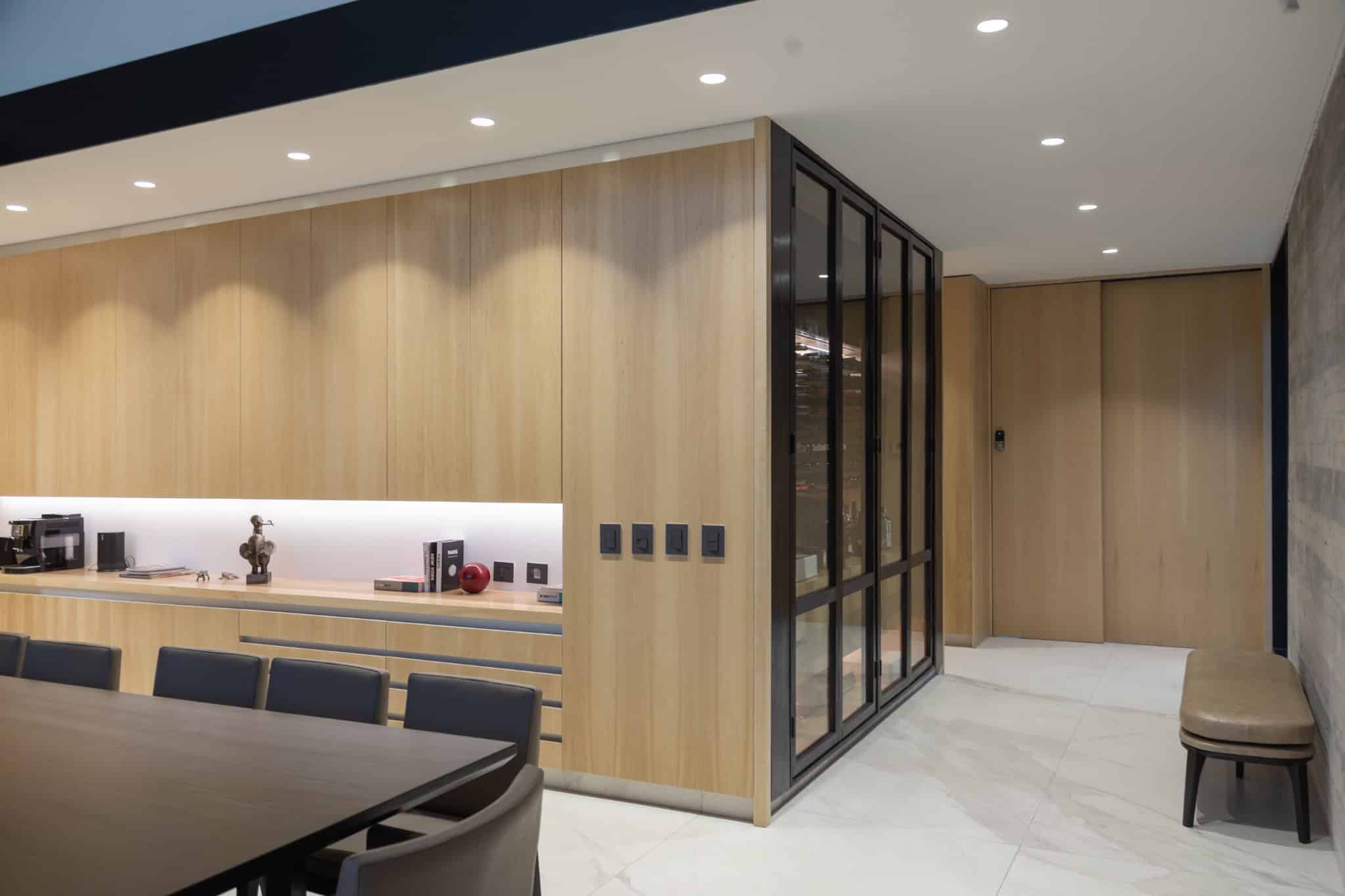 Wine Cellar Glass Cabinet Interior A4Estudio Casa EE by A4estudio - Wine cellar glass cabinet interior a4estudio