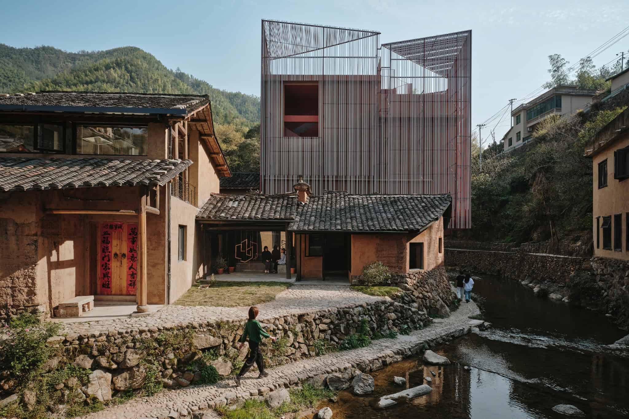 Z Museum Entrance Rammed Earth Old House Entrance of Z Museum through a preserved rammed earth house