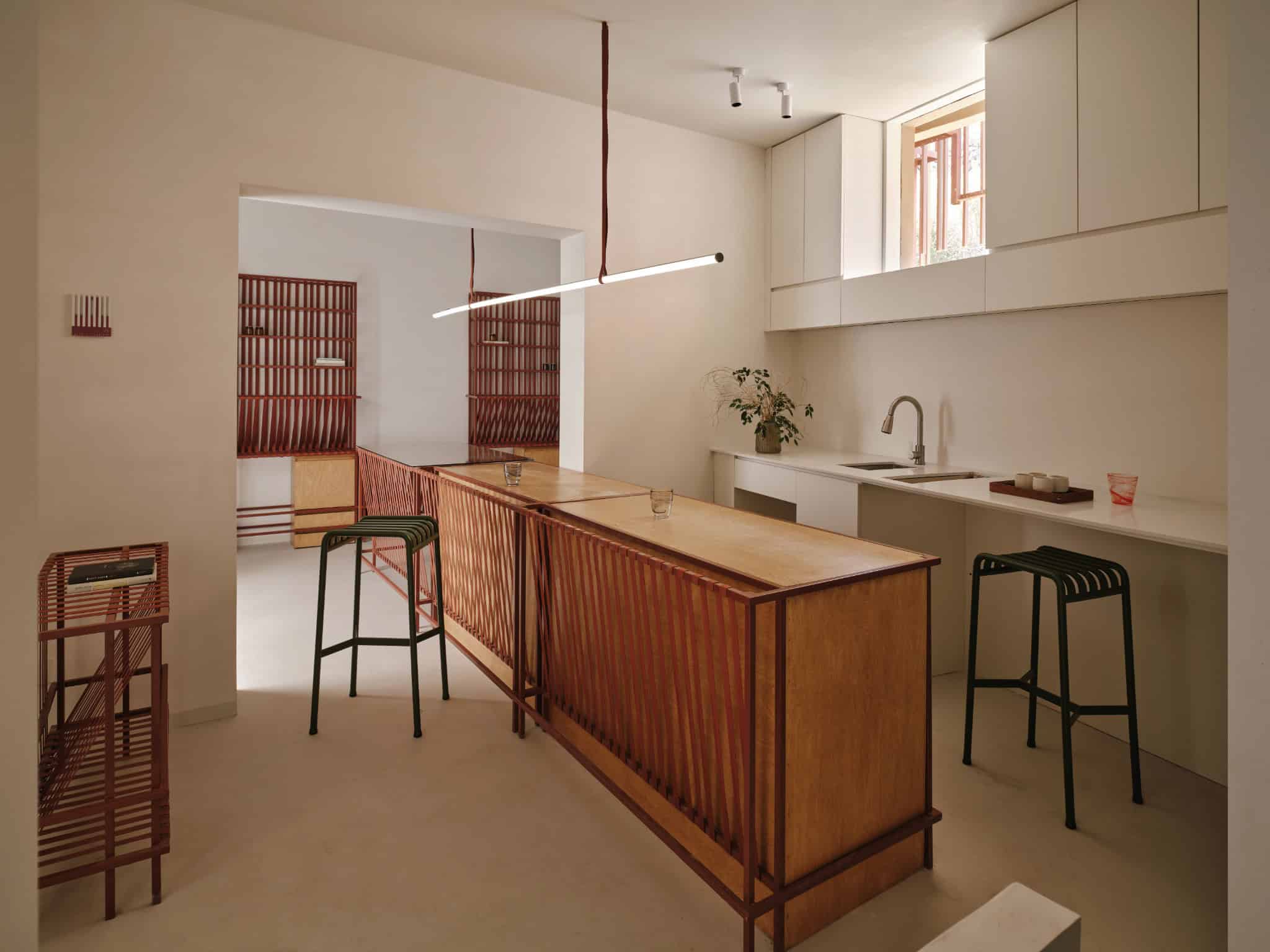 Z Museum LOOM Furniture for Cafe Shop LOOM furniture series in Z Museum cafe and shop, designed with weaving aesthetics