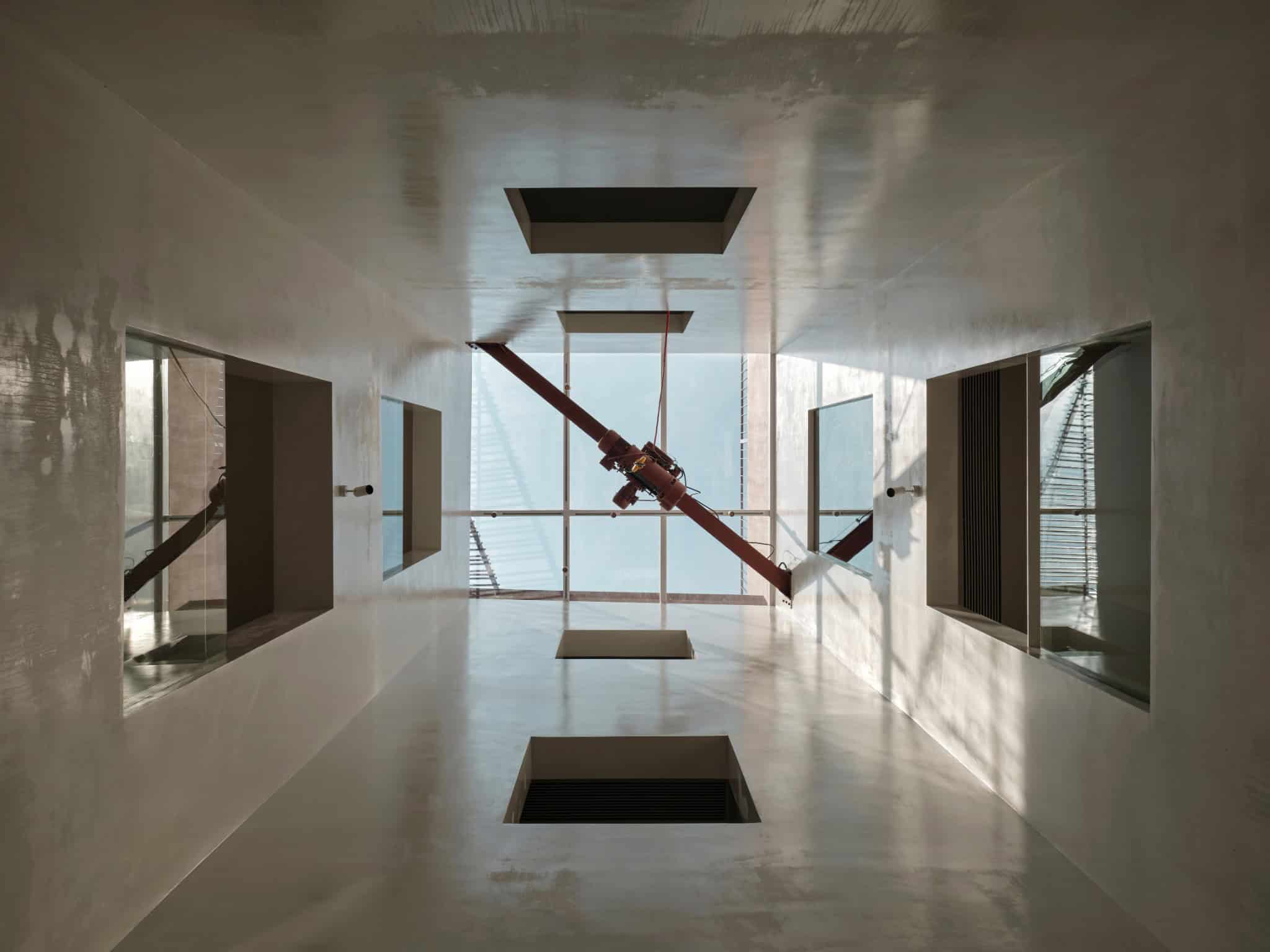 Skylights Bringing Natural Light to All Floors Skylights on the roof of Z Museum filtering natural light into the multi-level interior