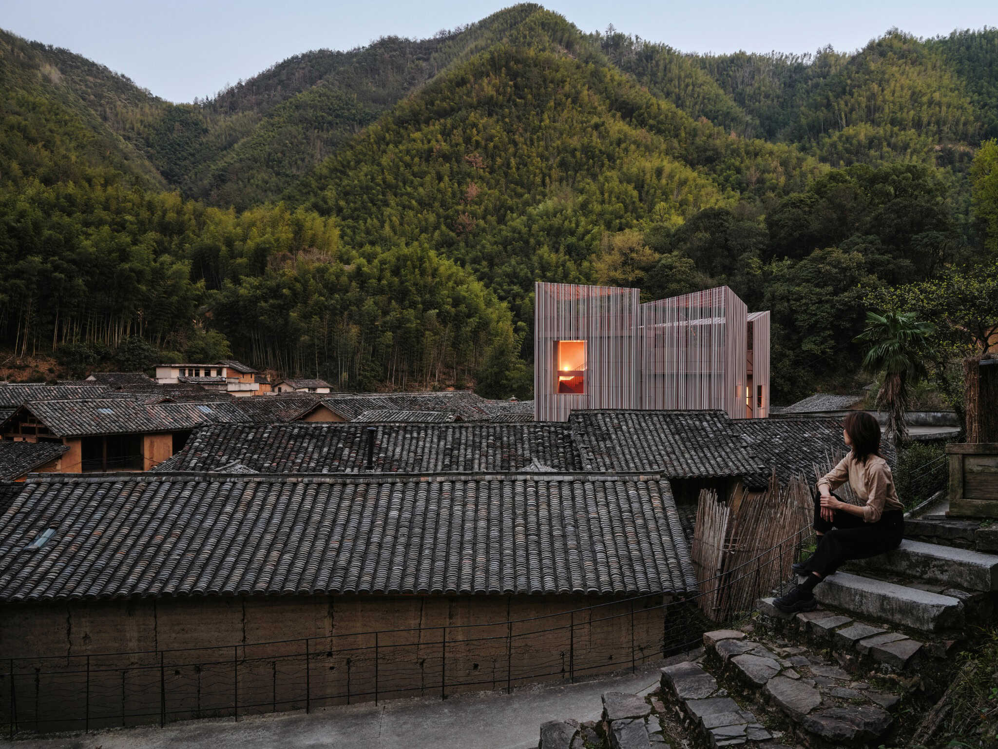 Visible From All Village Corners - Z Museum Z Museum rising above rooftops, visible from every corner of the village